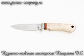 Нож Клык - сталь елмакс, рукоять из березы фото 2