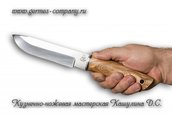 Нож 110х18 Зубр, корень ореха фото 5