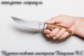 Нож 110х18 Охотник, корень ореха фото 5