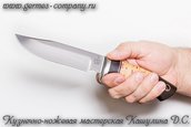 Нож 110х18 Секач, черный граб фото 5