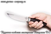 Нож Х12МФ Охотник, черный граб фото 5