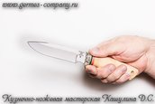 Нож D2 Нерпа, березовая рукоятка фото 5