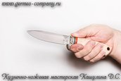 Нож Клык - сталь елмакс, рукоять из березы фото 5