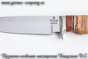 Нож Лазутчик Х12МФ, береста фото 4