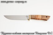 Нож Легионер: кованая сталь 95х18, орех, береста фото 2