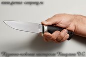 Нож Лазутчик Х12МФ, черный граб фото 5