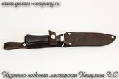 Нож разведчика - клинок 95Х18, рукоять черный граб фото 3