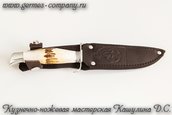 Нож Х12МФ НКВД, рог лося фото 3