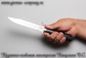 Нож разведчика Х12МФ, черный граб фото 5
