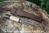 Нож Якутский 95х18, кованый дол фото 6
