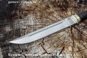 Нож Пластунский из кованой 95х18 фото 2