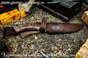Нож Легионер - булатная сталь, стабилизированное дерево фото 4