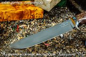 Нож Легионер - булатная сталь, стабилизированное дерево фото 2