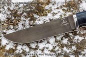 Нож Сибирь из булатной стали, стаб. карелка фото 2