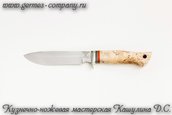 Нож Ирбис, порошковая сталь, береза фото 2