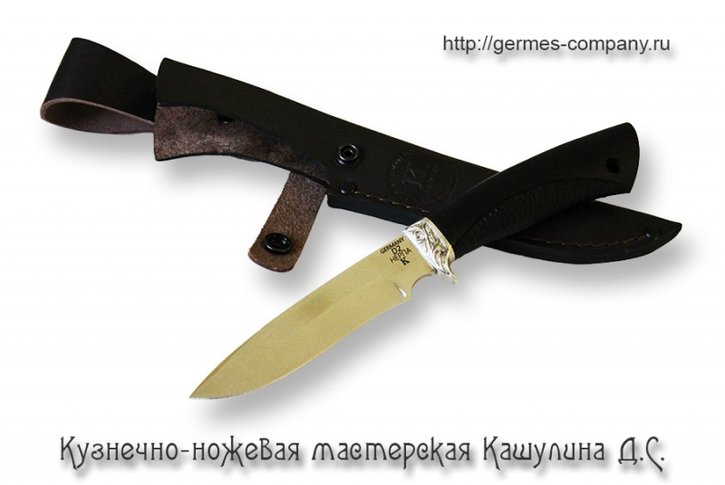 Нож из D2 germany Нерпа, черный граб