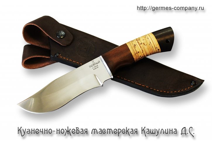 Нож Таежный - сталь 95х18, граб, береста