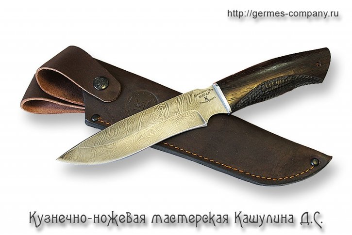 Нож из дамасска Марал, венге