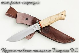 Нож 110х18 Ирбис, береза
