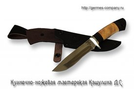 Нож D2 Ястреб, черный граб