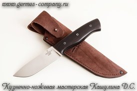 Нож 95x18 Бизон 2, рукоять черный граб