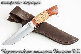 Нож Медведь Х12МФ, береста