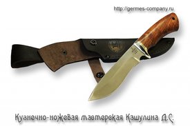Нож Ирбис из кованной стали 95х18, бубинга помеле