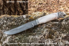 Нож Хантер из дамасской стали