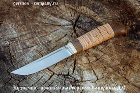 Нож ПУККО из кованой 110Х18, береста
